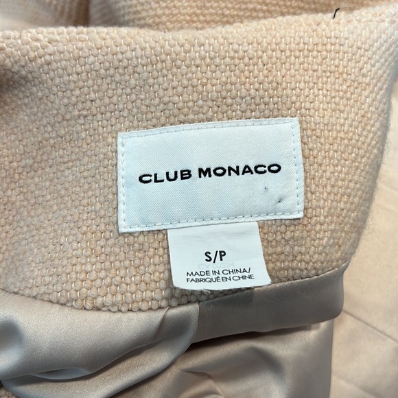 Club Monaco Blush Pink Wool Blend Coat Size S - Picture 7 of 9